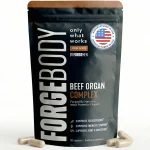 Forgebody Beef Liver &amp Organ Complex Supplement Grass-Fed Liver Heart Bone Marrow Pancreas Testicles Ancestral Nutrit (New)