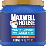 Maxwell House Ground Coffee Original Roast 275 oz Canister Smooth &amp Rich Medium Roast Coffee Full-Bodied Flavor Ric (New)