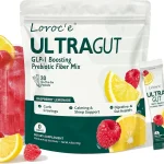 UltraGut GLP-1 Booster Fiber Mix Drink Raspberry Lemonade 30 Servings Weight Loss &amp Gut Health with Prebiotics Magne (New)