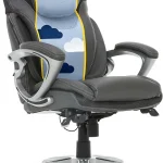 Serta Ergonomic Executive Office Chair with Lumbar Support Leather Chair Bryce Memory Foam Seat Cushion Desk Chair Pa (New)