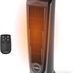 Lasko 23" Ceramic Tower Space Heater with Remote Control Silver 751320 1500W Widespread Oscillation 2 Heat Setting (New)
