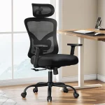 Marsail Ergonomic Office Chair with Lumbar Support and 2D Headrest Adjustable armrests contoured seat cushion breathab (New)