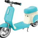 Pocket Mod Petite Electric Scooter Mini Retro Euro Style Seated Iconic Wheeled Ride-On For Kids Age 7 Twist Throttl (New)