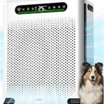 FreAire Air Purifiers for Home Large Room Up to 2600 Ft² HAP605 White HEPA Air Purifier with Washable Filter and Real-T (New)