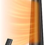 DREO Space Heater Large Room 120° Oscillation 30" Heaters with Remote Adjustable Thermostat 5 Heat 3 Fan levels 8 (New)