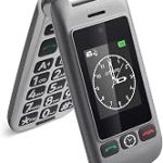 artfone G6 Flip Phone for Seniors 4G Unlocked Basic Phone 2.4"+1.8" Screen SOS Button Speed Dial Hans-Free Big Butto (New)