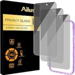 Ailun 3 Pack Privacy Screen Protector for iPhone 17 Pro Max Tempered Glass 6.9 Inch Installation Frame Anti Spy Priva (New)