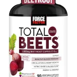 Force Factor Total Beets 1800mg Beet Root Capsules Blood Pressure Support with Organic Beet Root Powder Hawthorn Berr (New)