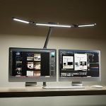 Honeywell Wide Desk Lamp with Clamp for Dual Monitors 22W Full-Spectrum Eye-Caring LED Desk Lamp for Home Office 3-Secti (New)