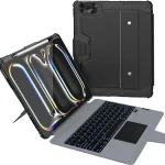Nillkin Rugged Detachable Keyboard Case with Trackpad for iPad Pro 13&quot Military Grade Protection 0-180Â° Stand 14mm Ke (New)