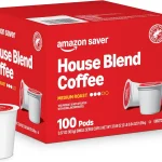 Amazon Brand - Happy Belly Medium Roast Coffee Pods House Blend Compatible with Keurig 20 K-Cup Brewers 100 Count (New)