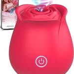 Neworld Rose Toys for Women 2IN1 9 Vibrating Sucking Modes Rose Stimulator Dildo G spot Clitor (New)