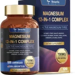 Totaria Magnesium Complex 700mg12 in 1 120 Capsules 12 Forms Incl Glycinate Citrate Malate High Absorption Muscle H (New)