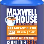 Maxwell House Ground Coffee Breakfast Blend Mild Roast 388 oz Canister Bright &amp Flavorful Mild Roast Coffee Smooth &amp (New)