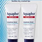 Aquaphor Lip Repair Ointment Value Pack 2 x 035 FL OZ Lip Balm Moisturizer with Vitamins and Shea Butter Immediate S (New)