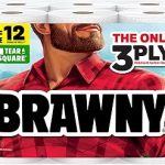 Brawny Tear-A-Square 3-Ply Paper Towels 6 Double Rolls = 12 Regular Rolls Strong absorbent and durable to tackle any (New)