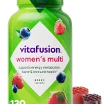 Vitafusion Women's Multivitamin Gummy Yummy Berry Flavor 120 Gummies with Biotin Calcium Zinc Vitamins A B C (New)