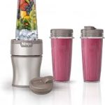 Ninja Nutri-Plus Personal Blender 900PW 3 20oz Cups Taupe BN301BRBRN 900-peak-watt push-to-blend motor for smoothi (New)