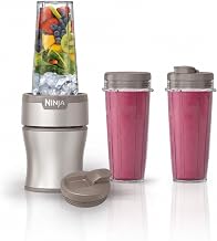 71Yqkac7D0L._AC_UY218_ Ninja Nutri-Plus Personal Blender 900PW 3 20oz Cups Taupe BN301BRBRN 900-peak-watt push-to-blend motor for smoothi (New) - Image 1