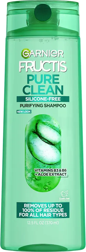71YwwbezQRL._AC_UL960_FMwebp_QL65_ Garnier Fructis Pure Clean Purifying Shampoo Silicone-Free 125 Fl Oz 1 Count Packaging May Vary (New) - Image 1