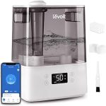 Levoit Humidifiers for Bedroom Large Room 6L 60H Runtime 26dB Smart App Top Fill Cool Mist Humidifier for Baby Pla (New)