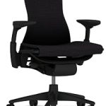 Herman Miller Embody Ergonomic Office Chair Fully Adjustable Arms and Carpet Casters Black Balance (New)