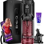 EINSEO AI Sync Male Toys Pump Extended S&M Floggers 7 Suction 7 Thrusting Rotation Modes Pocket (New)