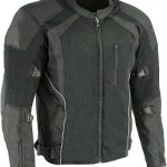 Milwaukee Leather Men's Armored Textile Motorcycle Rider Jacket-Year Round Wear (New)