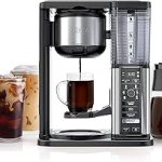 Ninja Coffee Maker 10-Cup Carafe Fold-Away Frother Black CM401 Permanent Filter Removable Dishwasher Safe Reservo (New)