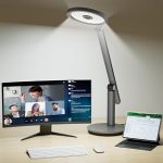 Honeywell H6 Desk Lamp for Home Office Dimmable Reading Table Light Gray Sunturalux CRI≥97 RG0 Low Blue Light Flicke (New)