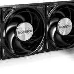 MONTECH HyperFlow Silent 360mm AIO CPU Cooler Low-Noise Non-RGB Black Intel LGA1851/1700 AMD AM5/AM4 3100RPM Pump (New)