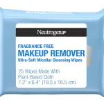 Neutrogena Makeup Remover Wipes Fragrance-Free 25 Ct Plant-Based Micellar Cleansing Cloths Gently Removes Oil Dirt &amp (New)