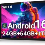 Android 16 Tablet 10 Inch 24GB RAM 64GB ROM 1TBHD IPSFast WiFi 6 BT 54 Electronics Tablets with HD IPS Touchscreen (New)
