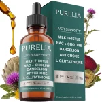 Purelia Liver Support Drops with Milk Thistle NAC &amp Dandelion 2 fl oz 80% Silymarin with Dandelion Root &amp Artichoke L (New)
