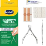 Dr Scholl's Ingrown Toenail Pain Reliever &amp Trimming Kit 03 oz Ingrown toenail kit with toenail clipper medicated ge (New)