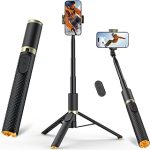 Tripod for iPhone Selfie Stick with Remote Stable Durable Phone Tripod Portable Travel Cell Phone Stand Extendable (New)