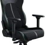 Razer Enki Gaming Chair Built-in Lumbar Arch All-Day Comfort Black/Green Optimized Cushion Density Dual-Textured Ec (New)
