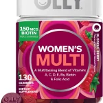 OLLY Women's Multivitamin Supports Overall Wellness* Biotin - 130 Count Women's Wellness A Multitasking Blend of Vita (New)