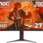 AOC 27 Inch Curved Gaming Monitor FHD 200Hz VA 03ms HDR C27G4H2 1920Ã—1080 Computer Monitor Adaptive-Sync DP 14 HDM (New)