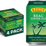 Reed's Real Ginger Ale Pack of 4 12 fl oz Can each Made with Pressed Organic Ginger &amp Cane Sugar Natural Ingredien (New)