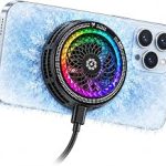Boowe Magnetic Phone Cooler 30-Second Rapid Phone Cooling Fan Step-less Adjustment Up to Level 100 Temperature Displa (New)
