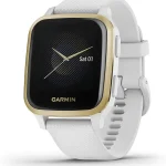 Garmin Venu Sq 010-02427-01 GPS Smartwatch with Bright Touchscreen Display Up to 6 Days of Battery Life Light Gold and (New)