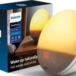 Philips SmartSleep Wake-up Light Colored Sunrise and Sunset Simulation 5 Natural Sounds FM Radio &amp Reading Lamp Tap Sn (New)