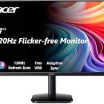 Acer 27in FHD 1920x1080 IPS 120Hz Gaming Monitor Office KB272 G0bi 1ms AdaptiveSync sRGB 99% HDMI VGA VESA Mounta (New)