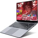 16” Laptop 2026 Laptop Computer Core i7-6500U with 16GB RAM DDR3 1TB SSD HD Graphics 520 FHD 1920*1200 180 Angle Openi (New)