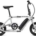 Schwinn Twister Foldable Compact Electric Bike 250W Hub Motor 14-Inch Wheel Fog Gray (New)