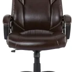 STAPLES Kelburne Luxura Faux Leather Desk Chair Brown Adjustable Faux leather seating designed for comfort in professi (New)
