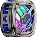 CHONCHOW Magnetic Cell Phone Cooler RGB Phone Cooling Fan Portable Lightweight Mobile Phone Cooling Fan Phone Radiator w (New)