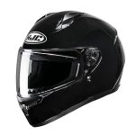 HJC C10 Solid Full Face Motorcycle Helmet Black Medium (New)