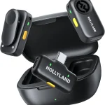 Hollyland LARK A22TX1RXCharging Case Wireless Microphone AI Auto-Limit Plug &amp Play 42H Use Detail-Rich Audio AI (New)
